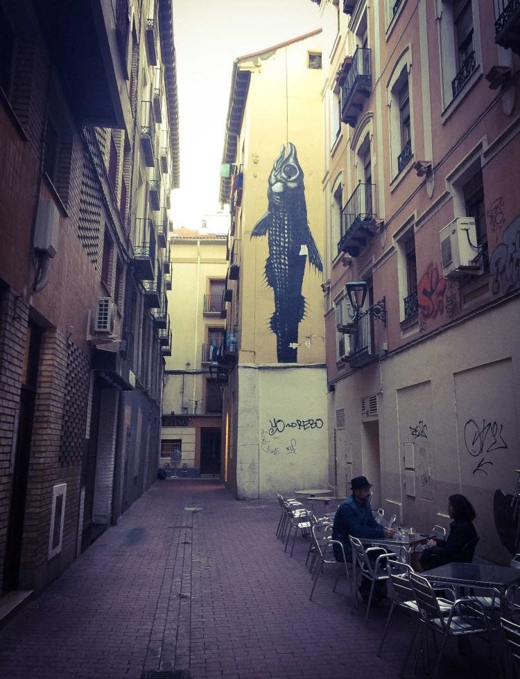 El tubo quartiere tapas bar Zaragoza, Saragozza, Aragona, Spagna.