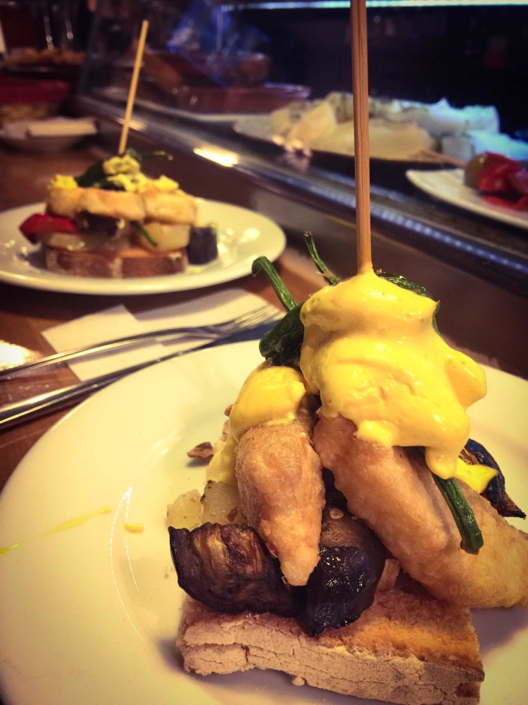 Tapas di baccalà, Zaragoza, Saragozza, El Tubo.