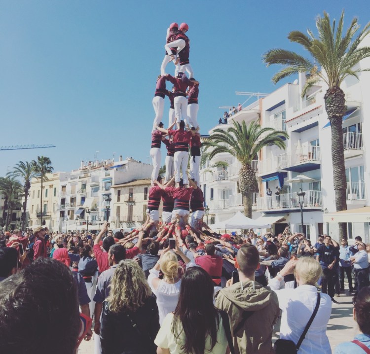 Castell per el dia del padre a Sitges, Spagna.