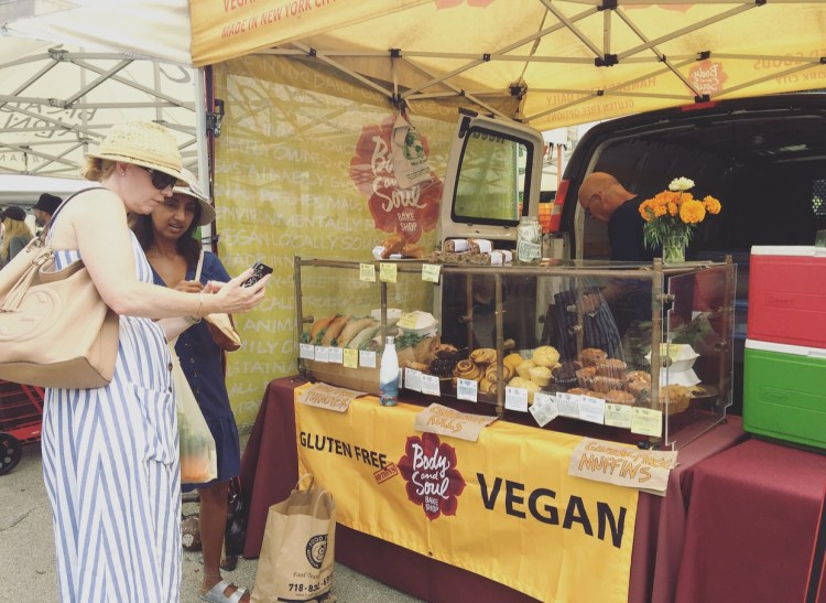 Grand Army Plaza green market, Brooklyn, New York.