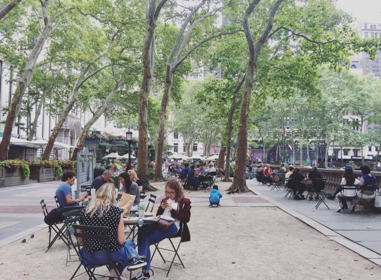 Bryant Park, Midtown Manhattan, New York, Stati Uniti.