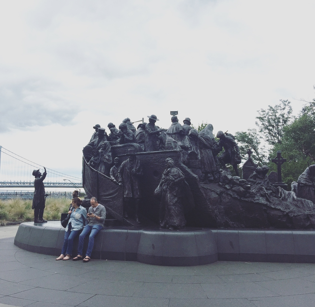 The Irish Memorial Monument, Philadelphia, Pennsylvania, Stati Uniti.