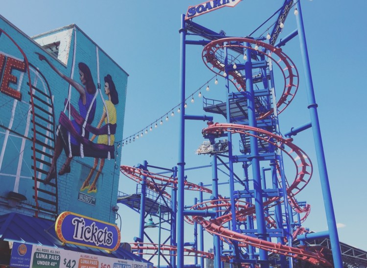 Luna Park, Coney Island, New York, Stati Uniti.