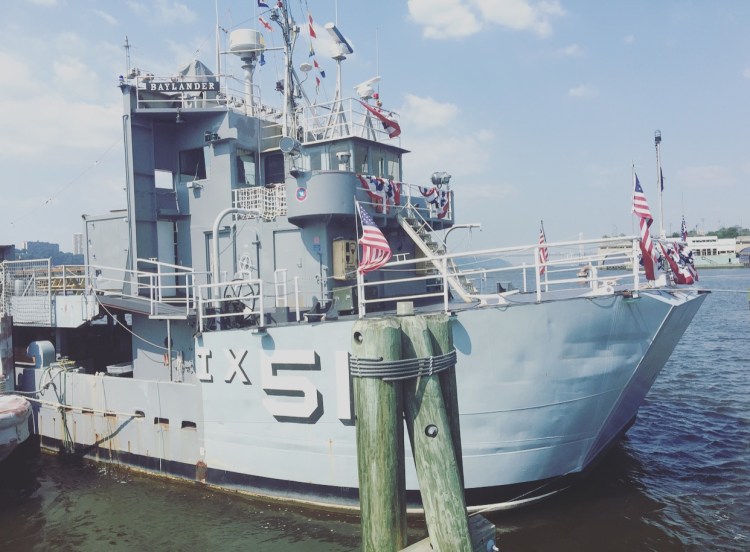 The Baylander, West Harlem Piers Park, Manhattan, New York, Stati Uniti.