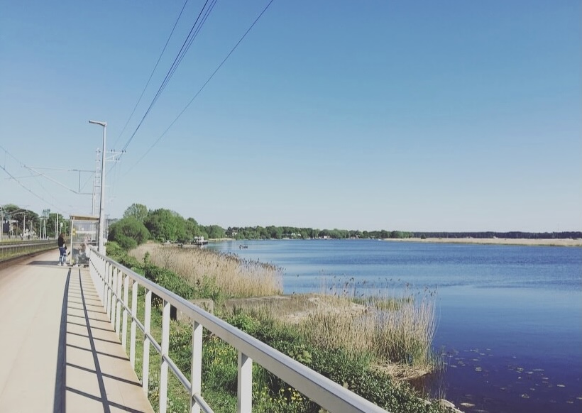 Lettonia, mar baltico, Jurmala, stazione di Majori beach.