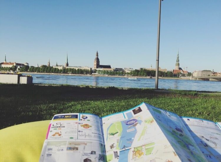 Lettonia, Riga, fiume Daugava.