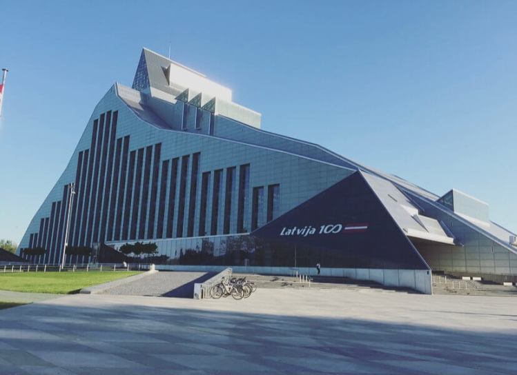 Lettonia, Riga, Biblioteca nazionale.