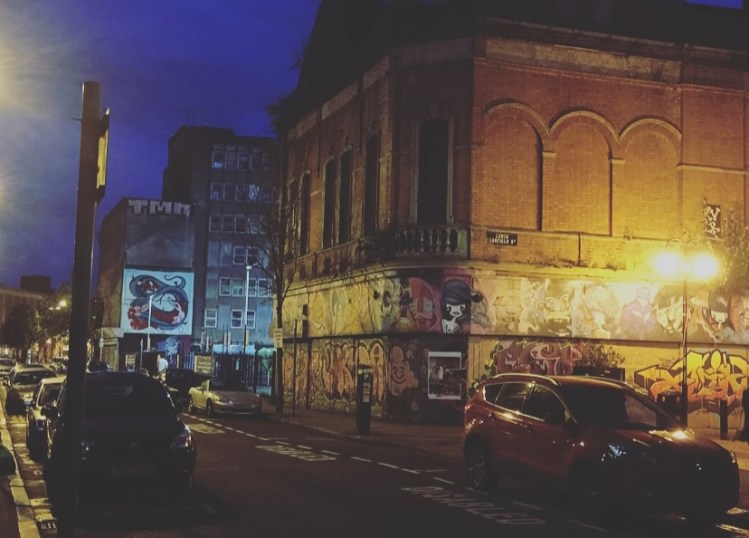 Belfast by night, Belfast, Irlanda del Nord, Regno Unito.