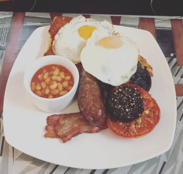Irish breakfast, Belfast, Irlanda del nord, Regno Unito.