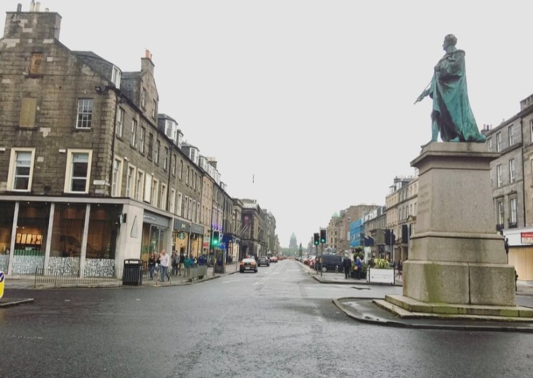 Statua di William Pitt, Edimburgo, Scozia, Regno Unito.