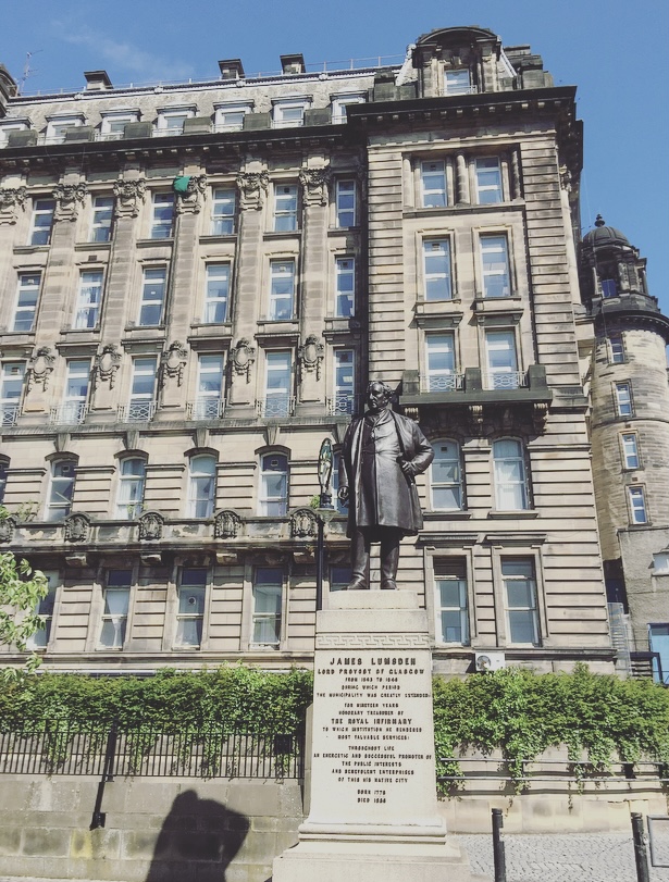 Statua di James Lumsden, Glasgow, Scozia, Regno Unito.