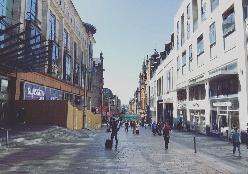 Buchanan street, Glasgow, Scozia, Regno Unito.
