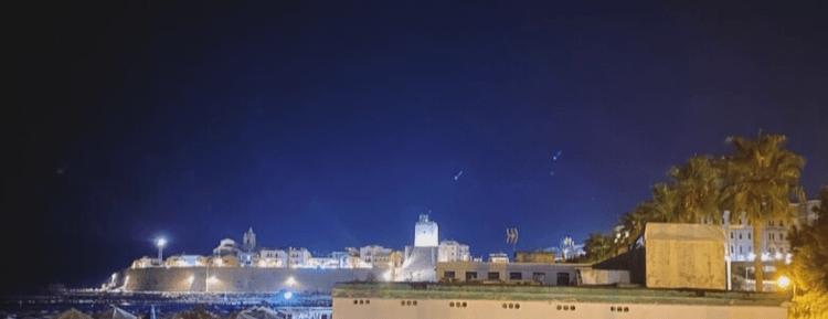 Molise. Termoli, borgo antico by night.