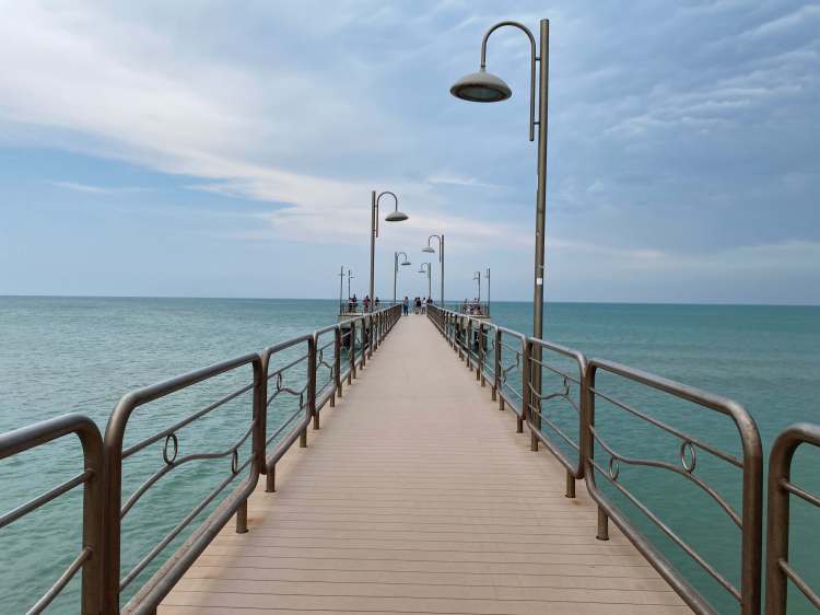 Molo,, Vasto Marina, Chieti, Abruzzo.